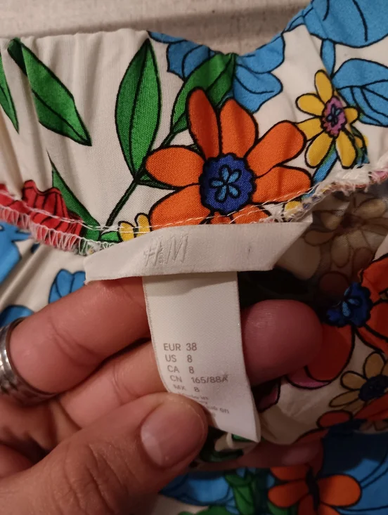 H&M Multicolor Floral Off-Shoulder Blouse - Picture 5 of 5